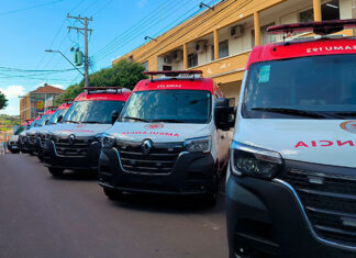 Estado entrega sete novas ambulâncias para reforçar o Samu do Norte Pioneiro