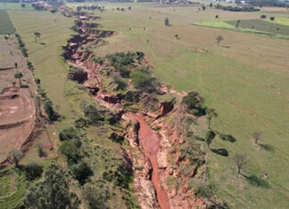 Parceria entre Estado, Itaipu e Prefeitura vai eliminar imensa erosão urbana em Loanda