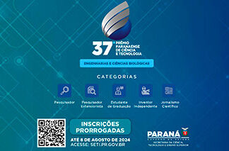 Prêmio Paranaense de Ciência e Tecnologia tem inscrição prorrogada até agosto