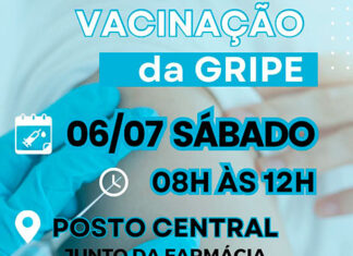 Neste sábado tem vacinação contra a gripe no Posto Central