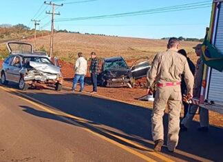Acidente entre Bandeirantes e Itambaracá deixa quatro feridos Bandeirantes e Itambaraca