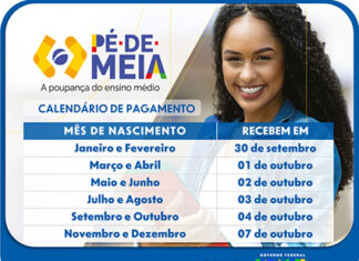 Pagamento da parcela de setembro do Programa Pé-de-Meia começa segunda-feira, 30 Pé de meia