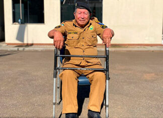 Soldado veterano recebe homenagem do 18° BPM