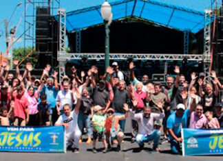 Marcha para Jesus celebra aniversário de Bandeirantes com fé e música