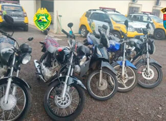 PM de Andirá realiza operação e apreende motos barulhentas