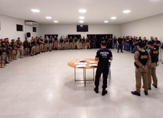 Agentes de segurança do Paraná realizam operação integrada