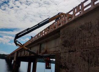 Reforma da ponte entre Sertaneja e o município paulista de Assis está na etapa final