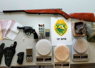 Armas, munições e cheques são apreendidos em São Jerônimo da Serra; agressão com faca em Itambaracá