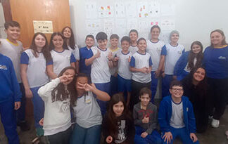 Alunos do 6º ano do Colégio Ecel apresentam trabalho sobre vistas de objetos