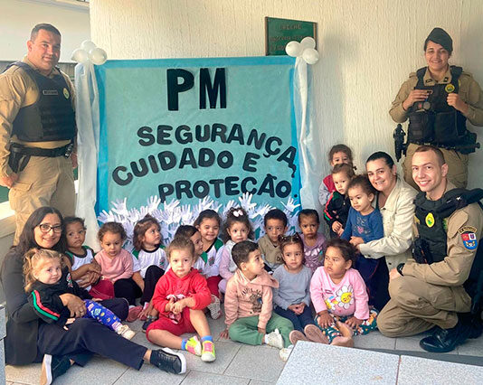Polícia Militar, de Bandeirantes e Andirá, lança projeto de visitas lúdicas a CMEIs