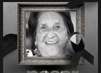 Nota de pesar do falecimento de Maria Talarico Massa