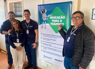 Ciretran de Bandeirantes participa de ação na volta às aulas com educação no trânsito