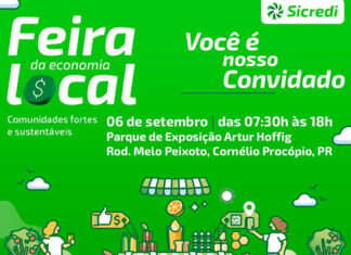 Sicredi promove neste sábado, dia 06, Feira da Economia Local no Parque de Exposições Artur Hoffig