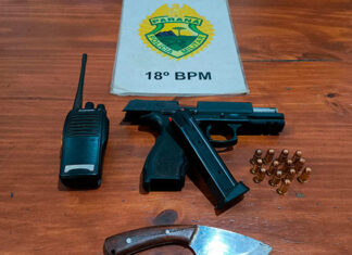 Homem é detido por porte ilegal de armas ao praticar caça em área rural de Bandeirantes