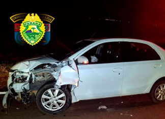 Colisão frontal de trânsito deixa jovem ferido em Santa Amélia
