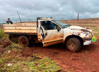 Perseguição policial termina em capotamento e prisão em Santa Cecília do Pavão