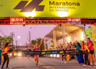 Milhares de atletas cruzam a Ponte de Guaratuba na 1ª Maratona Internacional do Paraná