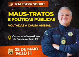 Palestra gratuita com delegado Amir Salmen discute combate aos maus-tratos animais em Bandeirantes