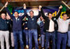 Sandro Alex, Alexandre Curi e Ratinho Junior reúnem apoiadores no Sudoeste