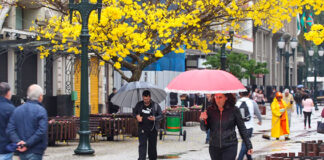 Frente fria encerra período de calor e traz chuvas para o Norte do Paraná neste domingo