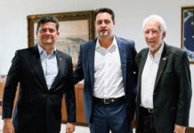 Ratinho Jr. e Moro se reúnem no Palácio Iguaçu