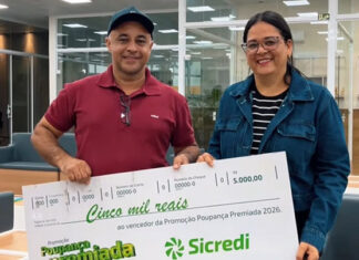 Mais um associado levou R$ 5 mil para casa por meio da Poupança Premiada Sicredi