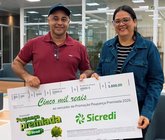 Mais um associado levou R$ 5 mil para casa por meio da Poupança Premiada Sicredi