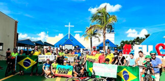 Mobilização de ciclistas e apoiadores em Bandeirantes reivindica segurança e acostamento na BR-369