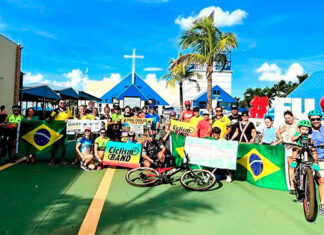 Mobilização de ciclistas e apoiadores em Bandeirantes reivindica segurança e acostamento na BR-369