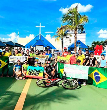 Mobilização de ciclistas e apoiadores em Bandeirantes reivindica segurança e acostamento na BR-369