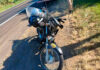 Motociclista fica ferido em acidente na PR-092 em Siqueira Campos