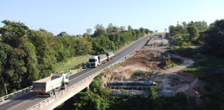 Obras de içamento na BR-153 altera fluxo entre Santo Antônio da Platina e Jacarezinho nesta terça-feira