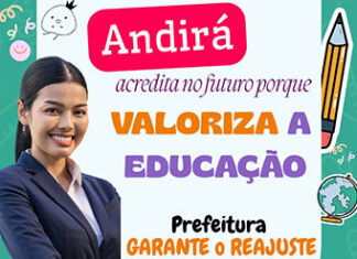 Andirá garante Piso Nacional do Magistério, recompõe vencimentos e fortalece políticas de transformação na educação