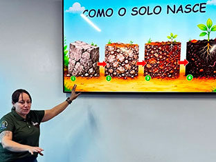 Alunos do Colégio Maximus descobrem os segredos do solo em atividade prática e lúdica