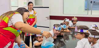 Alunos do Colégio Maximus descobrem os mistérios do ciclo da água