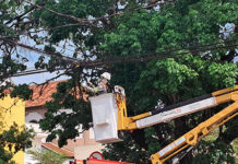 Força-tarefa retira mais de 700 kg de sucata de fiação telefônica em Cornélio e Santo Antônio da Platina