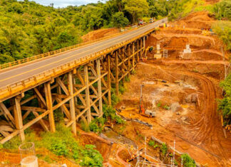 Nova ponte sobre o Rio Ubá, na BR-153, entra em fase de fundação