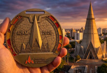 Medalhas da Maratona Internacional de Maringá são inspiradas na Catedral e transformam símbolo da cidade em conquista para os atletas
