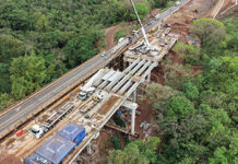 Obras da nova ponte sobre o Rio Ubá na BR-153 atingem 80% de conclusão