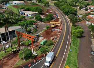 Obras de ampliação da BR-369 chegam ao perímetro urbano de Cambará