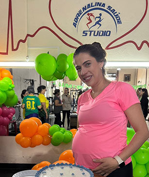 Treino e o chá de fraldas!