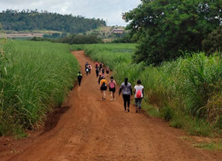 Pé na estrada: Studio Adrenalina promoveu trekking de 10km