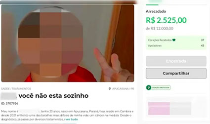 Polícia indicia jovem que fingiu ter leucemia por 5 anos para aplicar golpes e arrecadar doações