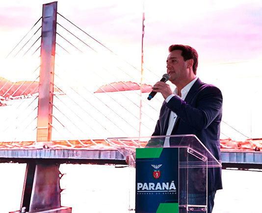 Governador Ratinho Junior inaugura a Ponte de Guaratuba, antigo sonho dos paranaenses