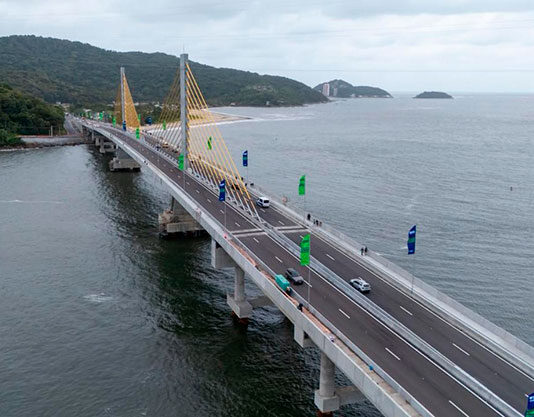 Ponte de Guaratuba está definitivamente aberta ao tráfego de veículos