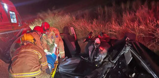 Ultrapassagem indevida provoca colisão entre carro e dois caminhões e deixa quatro feridos na BR-369