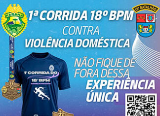 18º BPMPR realiza corrida noturna em mobilização contra a violência doméstica
